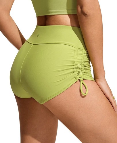 Neu mit Etikett CRZ YOGA Badeshorts hoch tailliert gerafft seitlich Größe M (8/10) - Bild 2 von 6