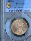 1888 S Gold $10 10 Dollars Liberty Head PCGS MS-63 (Code 666