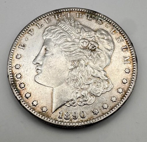 1890S Morgan Dollar Approx. MS Silver $1 Coin Rare Key Date Beautiful 1890 S