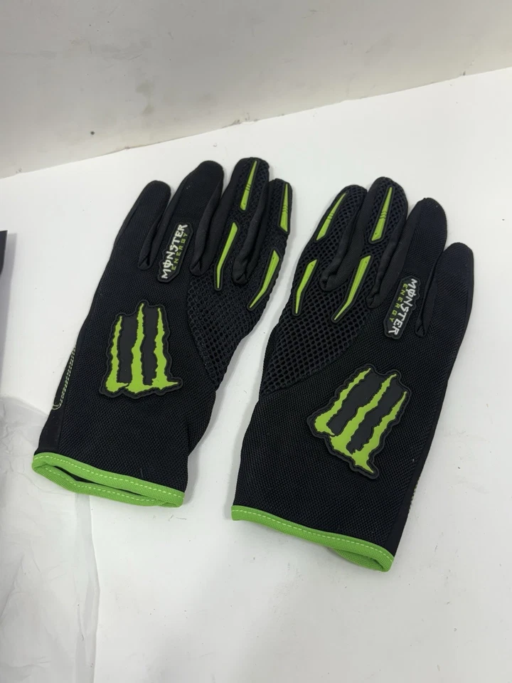 Monster Energy Drink Promo Bicicleta Guantes Mecánicos Talla GRANDE/XL - NUEVO Foto 4 de 4