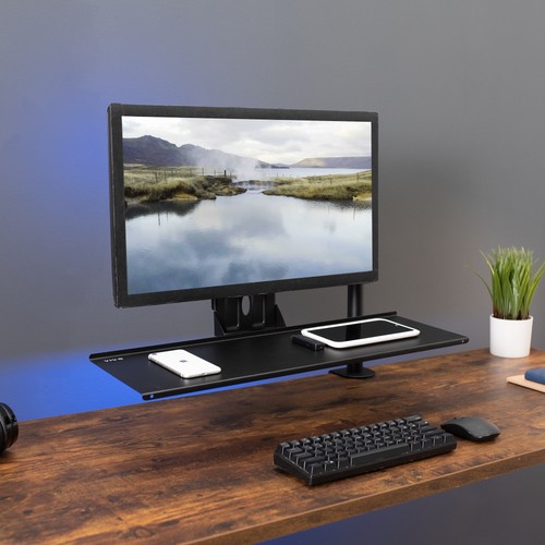 VIVO Computer Keyboard & Mouse Platform VESA Mount Attachment 25.5” x 8" Tray - 第 4/8 張圖片