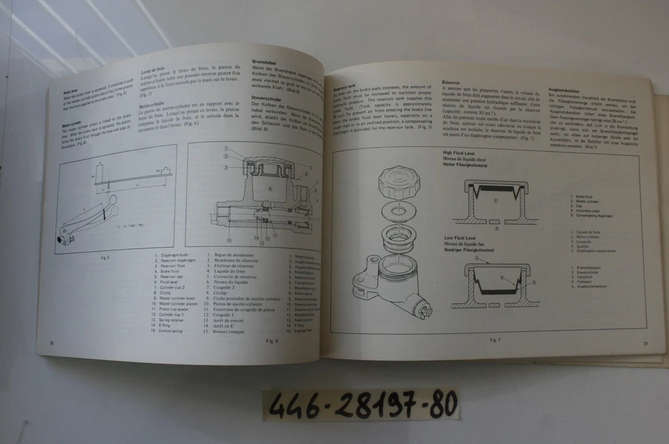 Yamaha RD125 (A)(DX) Manual de taller Suplemento (ENG-FRA-GER) Manual de taller Foto 3 de 3