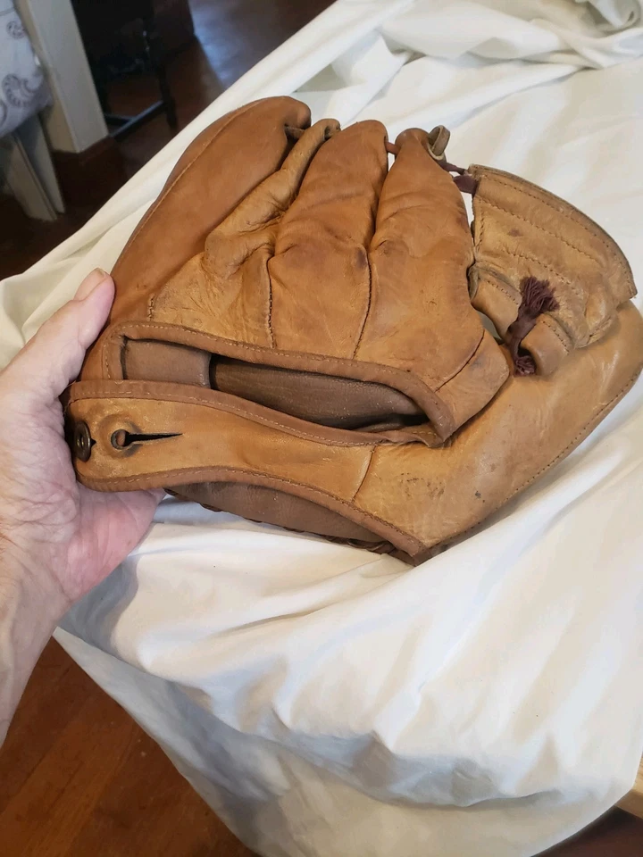 Antiguo guante de béisbol DE COLECCIÓN HERMOSO productos King para deportes Duraflex a medida Foto 2 de 4