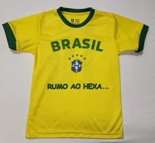 Brazil National Team Kids Soccer Set Jersey #10 Neymar Rumbo ao Hexa Size 10