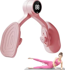 Pelvic Floor Thigh Exercise Device - Portable Kegel System Strengthening Pink 