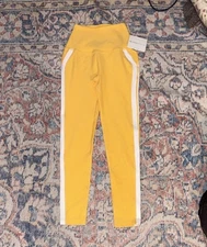 Beyond Yoga Spacedye Top Line Midi Leggings In Sunflower SZ XS NWT