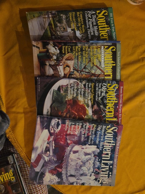 Lot Of 4 Southern Living Magazines 1997 September, August, July, December