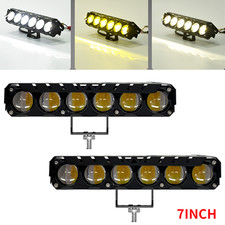 Yellow White Led Work Light Amber Atv Pods Spot Flood Driving Fog Lamp Offroad