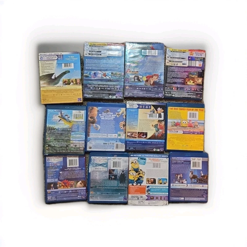 12 Blu Ray Lot Of Kids/family Movies Like New Foto 2 de 4