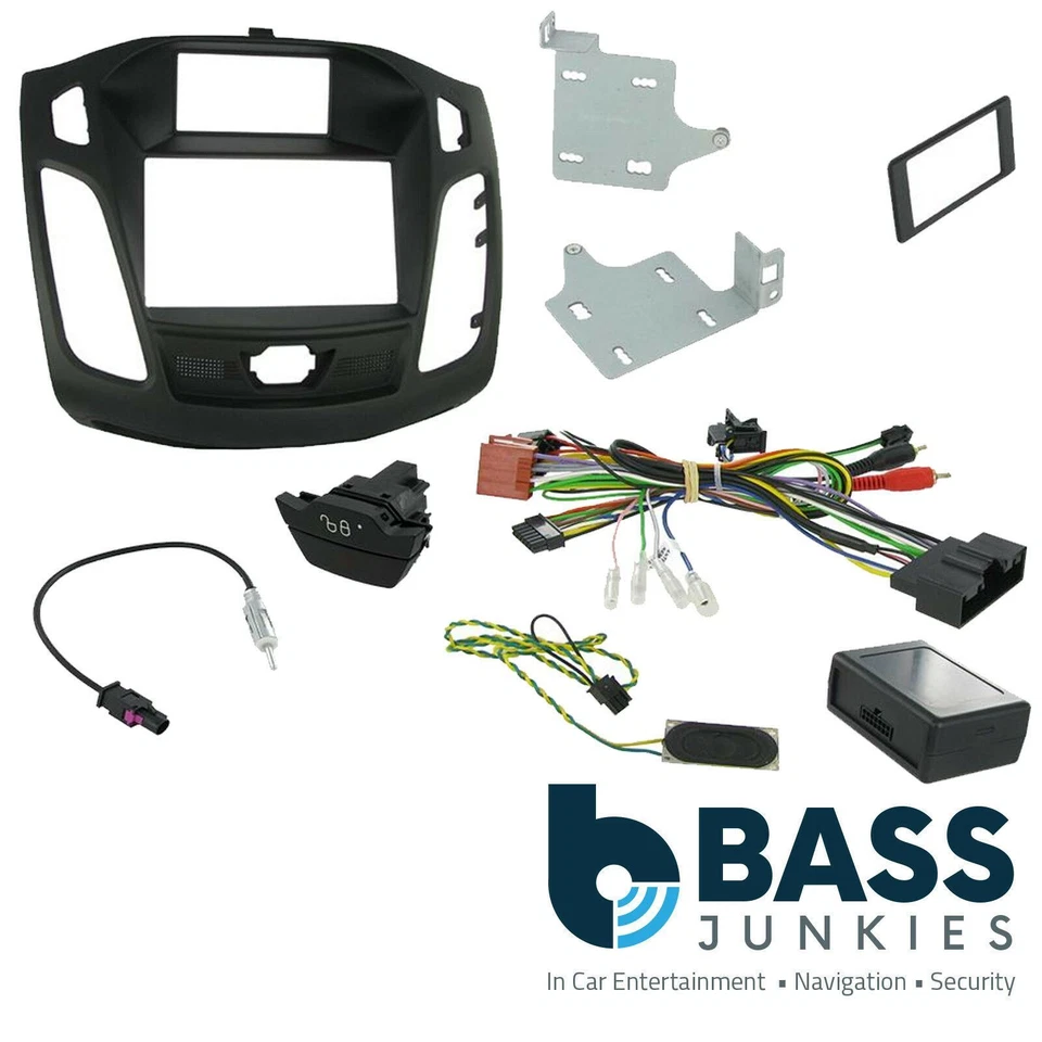 CONNECTS2 Ford Focus 2011-2015 Car Stereo Double Din Fascia Steering Fitting Kit CTKFD31C