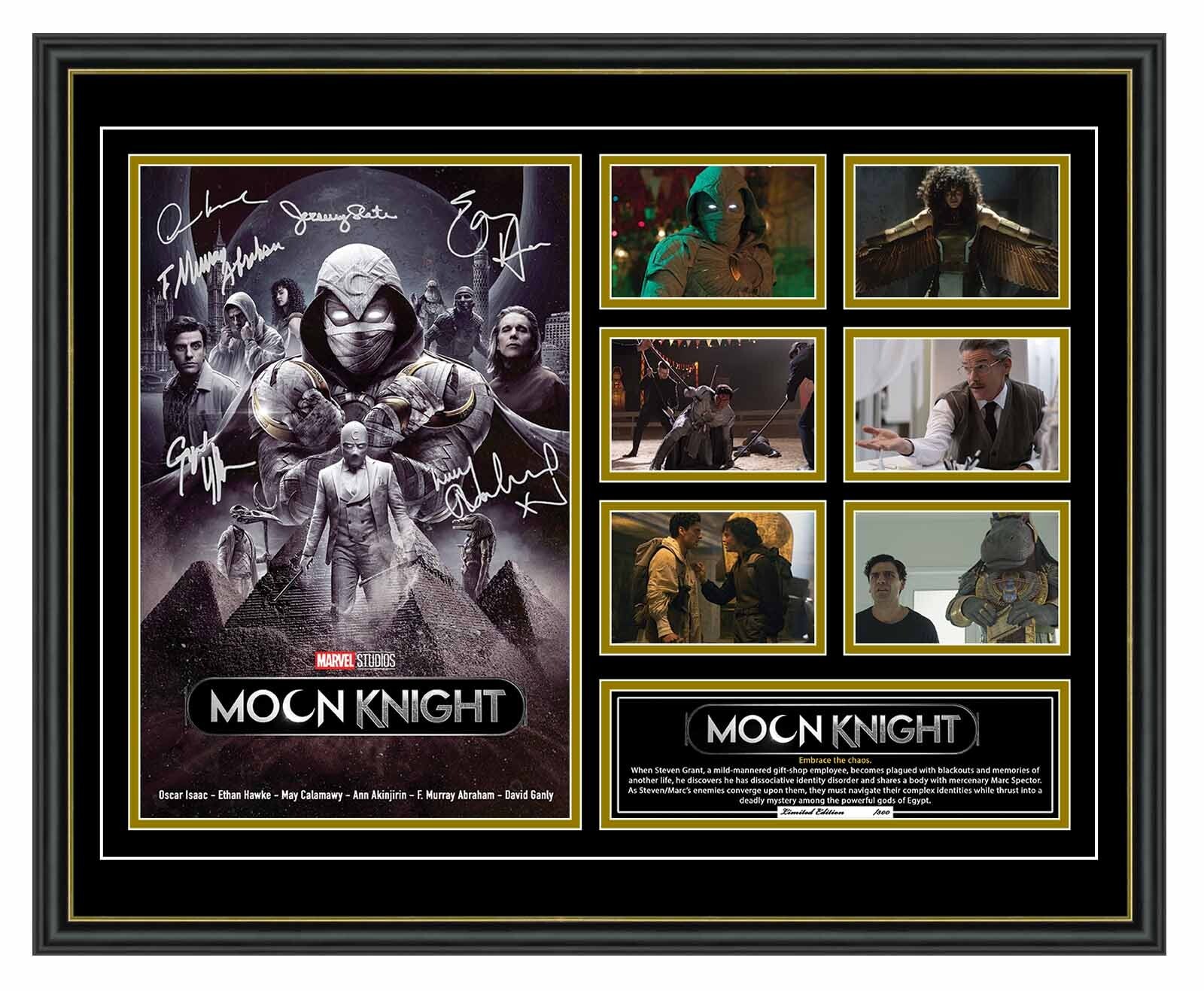 Moon Knight Marvel Tv Series Oscar Isaac Signed Le Framed Memorabilia | Ebay