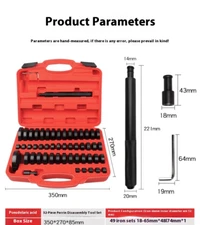 52pc Custom Bushing Driver Set Transmission Wheel Bush Bearing Race Seal Kit