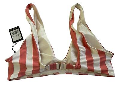 NWT Sunn Lab D/DD Swim Striped Bikini Tank Top Dark Peach NWT Sunn Lab D/DD Swim Striped Bikini Tank Top Dark Peach