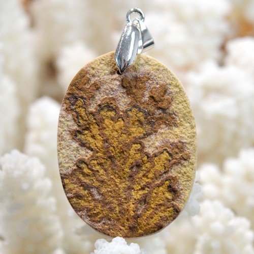 Pendentif En Aragonite Naturelle De Namibie - Cabochon 24 Carats - Référence DH16 - Neuf Avec étiquette