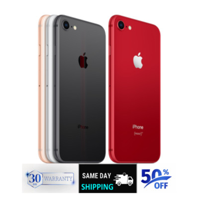 Apple iPhone 8 Gold / Red -128GB 64GB- GSM Unlocked ATT Verizon Wi Fi iOS 4G LT
