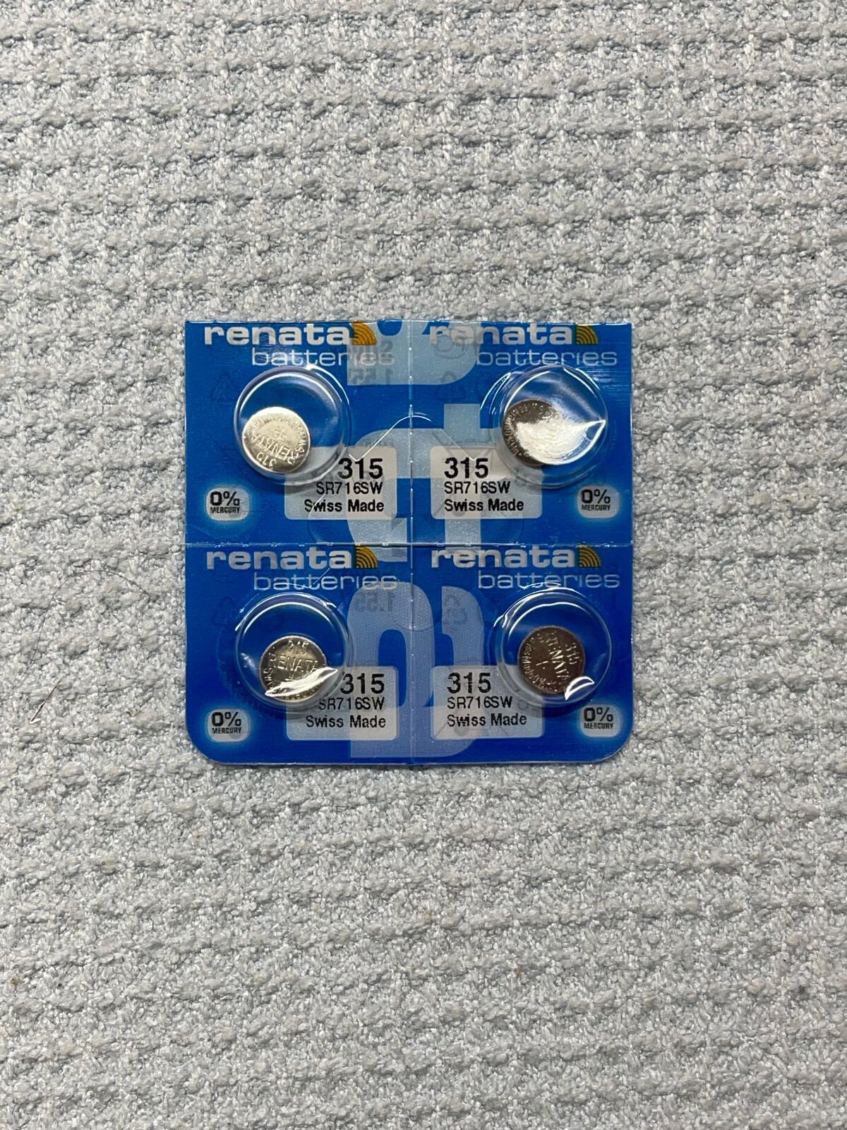 4 PACK RENATA 315 SR716SW SILVER 1.55V EXP 05/2026 FRESH FREE SHIPPING ...