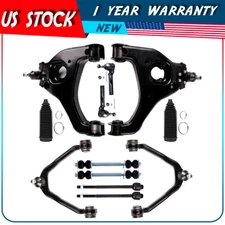 Front Lower Upper Control Arm Tie Rod End Sway Bar For 1999-2006 Silverado 1500