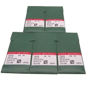 50 PIEZAS Agujas de coser industriales Groz-Beckert 328LR,214X2RTW,DDX2LR punta de cuero