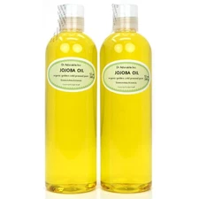 Premium Pure Organic Cold Pressed Jojoba Golden Unrefined Oil 2 oz up to 7 LB