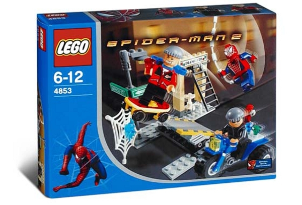 LEGO 4853 - SPIDERMAN - Spider-Man's Street Chase - 2004 - w/ BOX