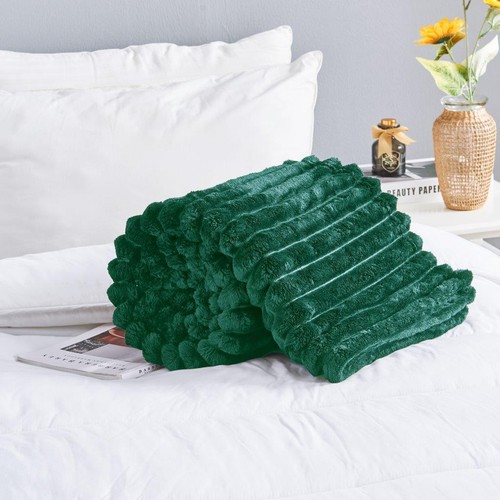 Osum Chunky Cord Ribbed Throws Soft Large Fluffy Cosy Sofa Bed Settee Blankets - Picture 14 of 38