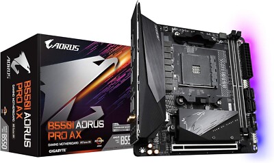 GIGABYTE B550I AORUS Pro AX Socket AM4 AMD Motherboard (B550IAORUSAX)