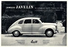 Jowett Javelin Automobile Advertising 1949 Advertising Limmat Zurich Switzerland +