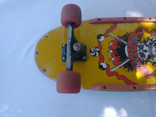 Rare Vintage Generic Old School Skateboard Ninja Shredder Skull 1980s Skateboard - Picture 4 of 20