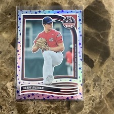 Brady Bickham 2024 Panini USA Baseball Blue Stars & Stripes Holo Stars B-18