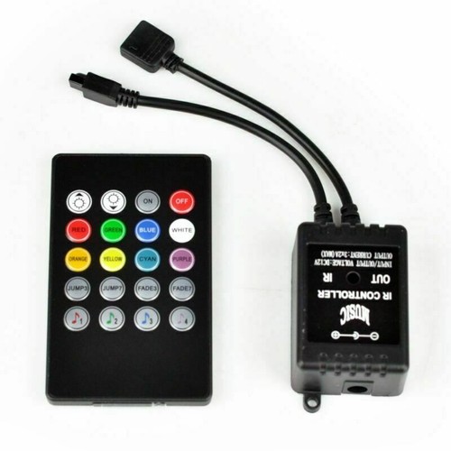 5M 10M 15M 3528 RGB LED Strip Lights Tape + IR Music Control Remote + Power - Picture 20 of 26