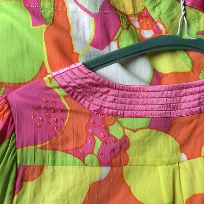 Robe Oasis à Motif Fleurs Néon Avec Paillettes - Taille 8 - Occasion Très Bon état