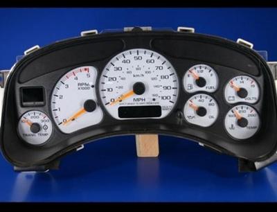 Duramax Gauge Face Escalade Style Black Gauge Face Overlay For 2006-2007 Silverado/Sierra Duramax Diesel Clusters Instrument Clusters For Chevrolet Silverado 3500 HD - Foto 9