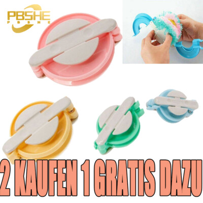 4 Größe Pompon Maker Bommel Gerät Pom-pom Donuts DIY Tool Bommelmacher Set DE