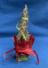 Vintage Christmas Tree Decoration with Tinsel Tree 5 3/4"
