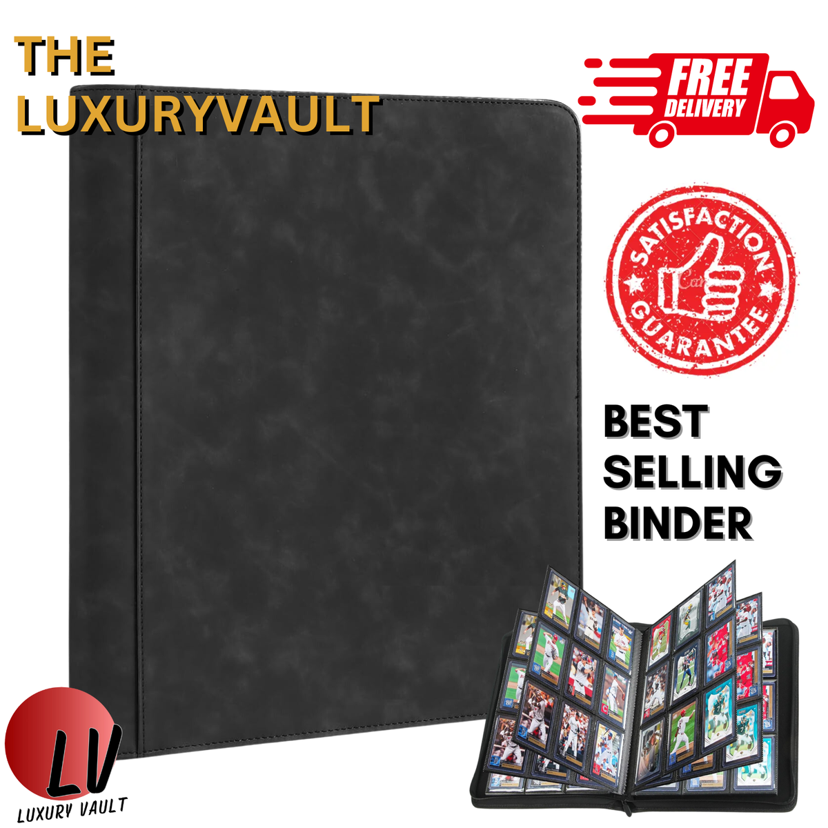 best top loader card binder Toploader Binder Card Storage, 288 Pockets Top loader Trading Card Album  Zipper