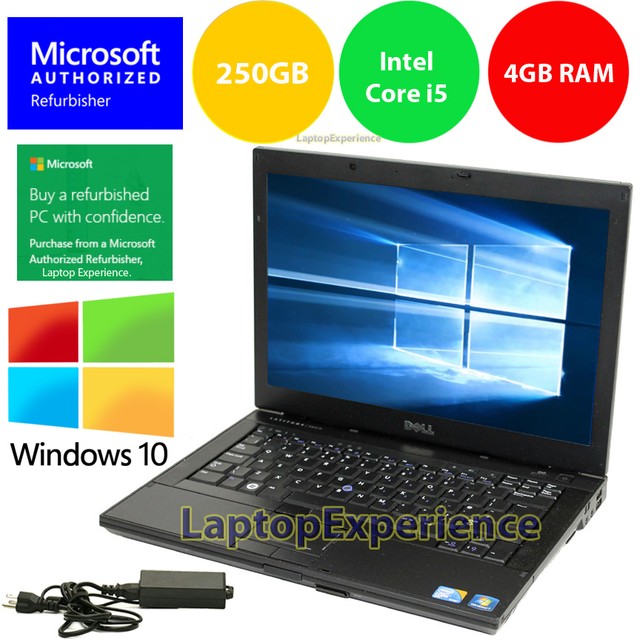 Dell Laptop Windows 10 PC Core i5 2.4GHz 4GB RAM WiFi DVDRW Notebook