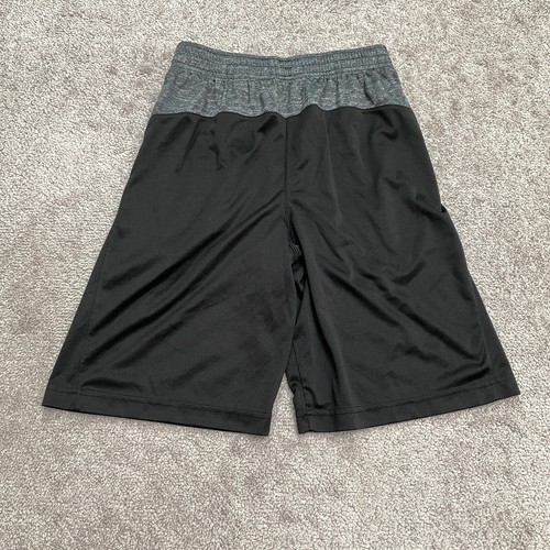 Unbranded Basketball Active Shorts Boys Kids Large Black Elastic Waist Pocket - Picture 2 of 9