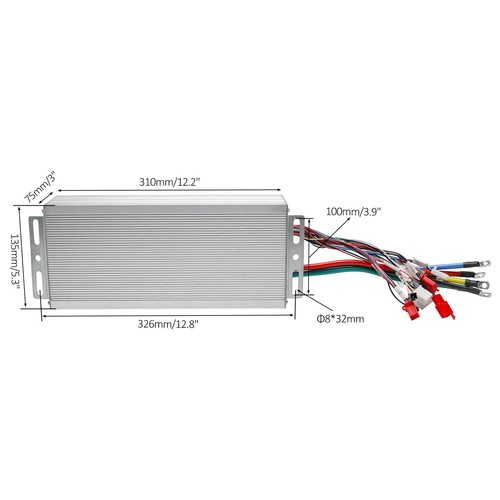 Kit Controlador Motor Eje Diferencial Trasero 810mm 60V 2500W Para Carro de Golf Buggy - Imagen 20 de 24