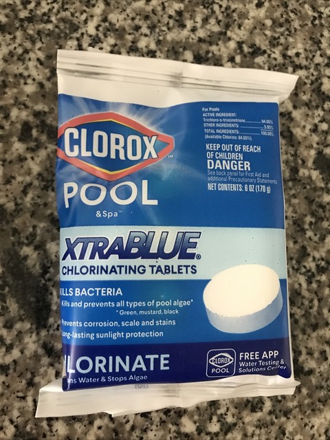 clorox pool&spa xtrablue chlorinating tablets