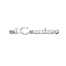 1968 1969 El Camino Front Header Panel Emblem Script EL CAMINO