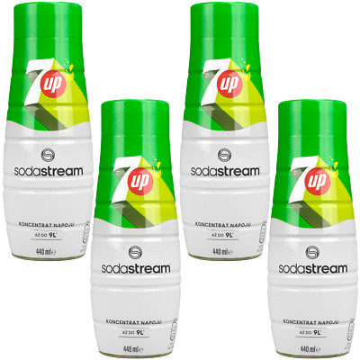 NEU Sirup 7UP 440ml 4er Pack Konzentrat für SodaStream Zitrone Limette