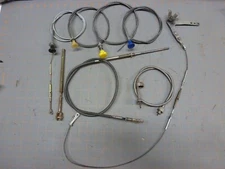 Lot of Choke / Throttle/ Etc Pull Knob Cable and Linkage Aviation Aircraft Auto