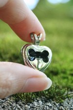 Dog Bone Cremation Jewelry Pendant Urn for Ashes Always n My Heart Memorial Gift