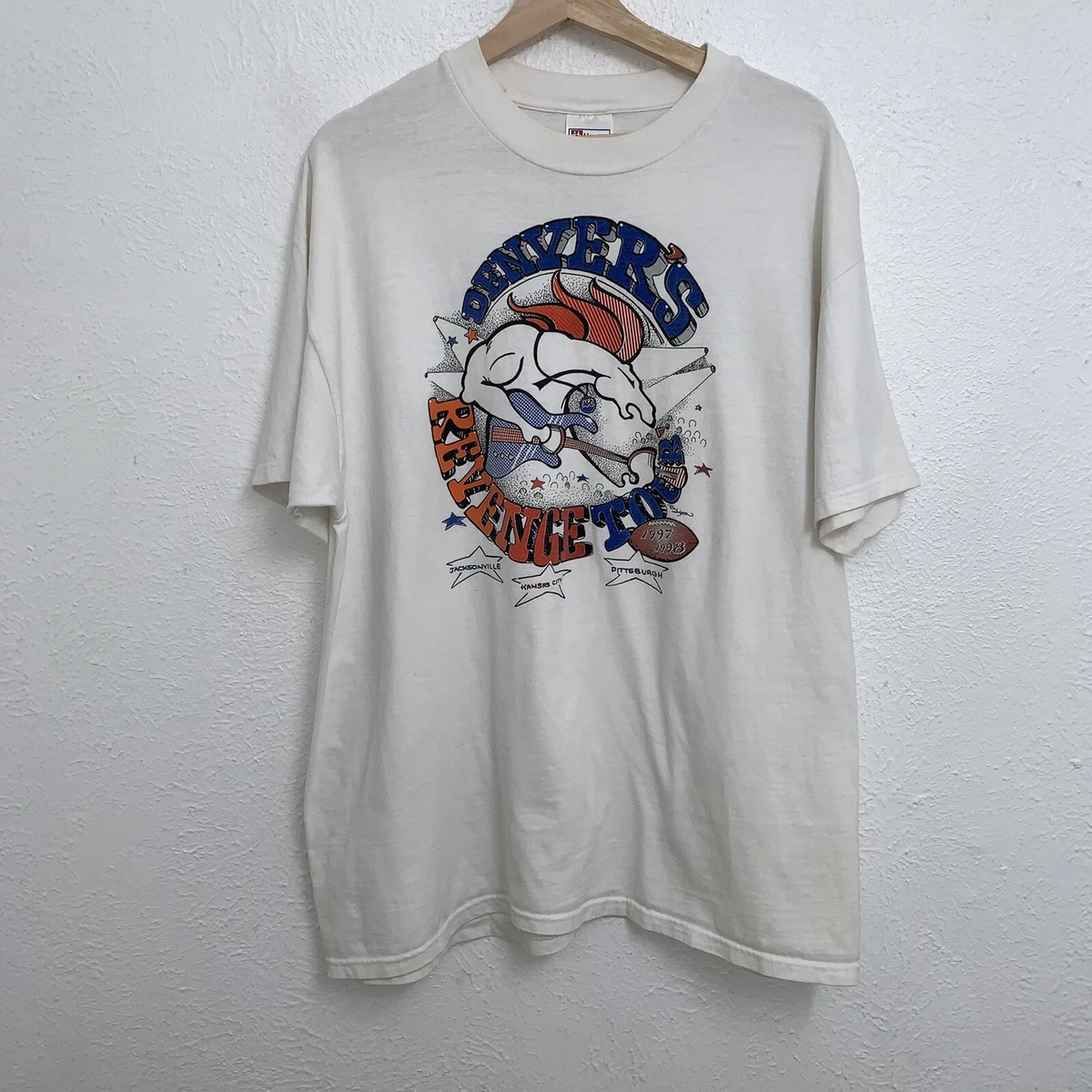 White broncos store shirt