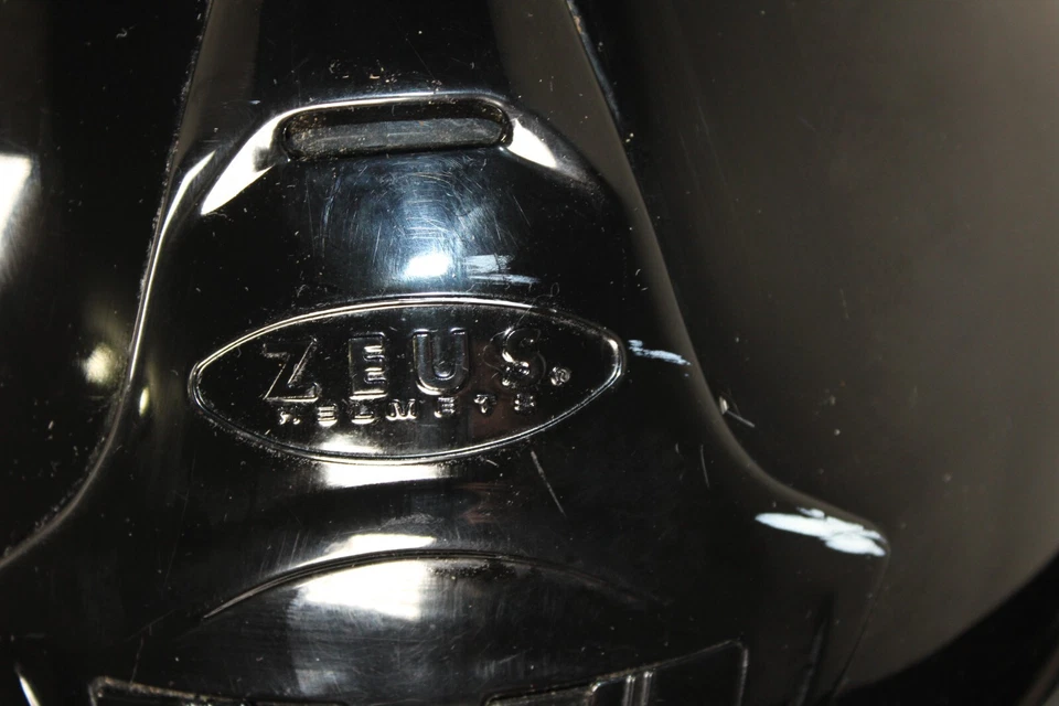 Casco de moto Zeus con protector facial calle liso negro talla XL Foto 3 de 4