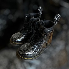 Dr. Martens 1460 Glitter Lace Up Boots Toddler Size 7