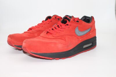 Nike Air Max 1 Prm Premium Pimento Red 512033-610 -lightly used