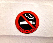 2x Rubber NO SMOKING Sign Warning Logo Stickers Car Taxi Door Decal Badge Stick