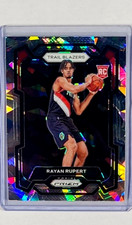 2023 2023-24 Panini Prizm Silver Cracked Ice #140 Rayan Rupert RC Rookie Card