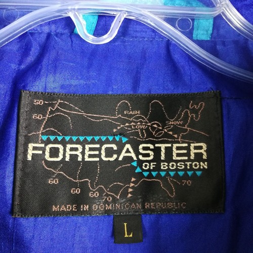 Forecaster Of Boston Womens Jacket Windbreaker Blue Lightweight Long Full Zip L - Picture 6 of 12